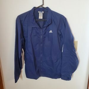 Womens Adidas Track Jacket - Blue, Size Medium
